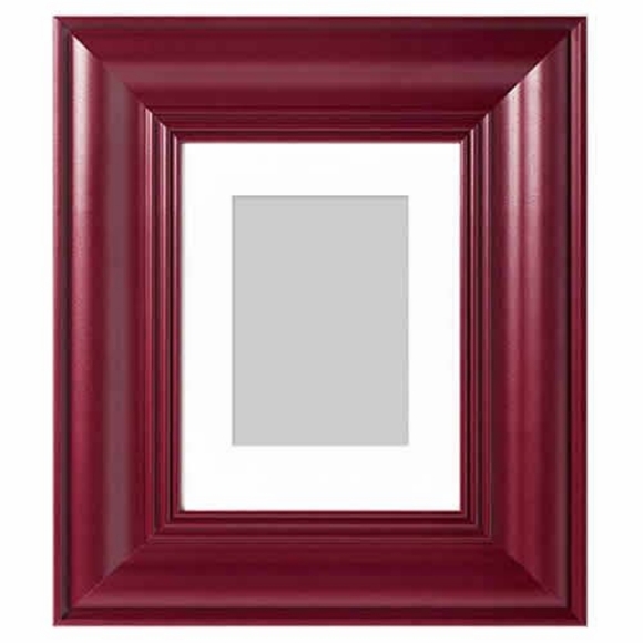 Marilyn Monroe Red Gloss Lips Color Handpainted Matching Red Frame 10x12 - Picture 3 of 3